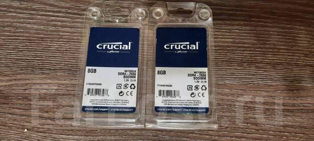 Оперативная память Crucial DDR4 16GB, 16 гб, новый, в наличии. Цена: 5 ...