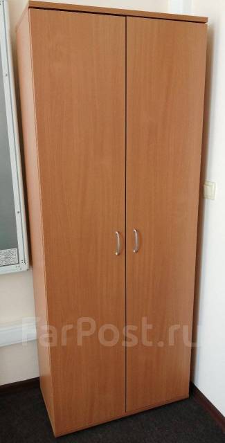 Шкаф офисный для одежды, коричневый, 72,0 см, 183,0 см, 36,0 см, б/у, в ...