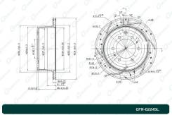     G-Brake GFR02245L GFR02245L 