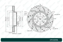 ���� ��������� ��������������� ����� G-Brake GFR02253L GFR02253L ����