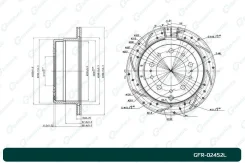 ���� ��������� ��������������� ������������� ����� G-Brake GFR02452L GFR02452L ����