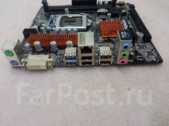 Материнская плата пк ASRock H110M-DGS LGA1151 DDR4 под ремонт, б/у, в ...