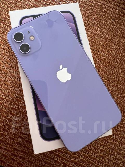 Айфон, Apple iPhone 12, фиолетовый, б/у, в наличии. Цена: 40 000₽ во ...