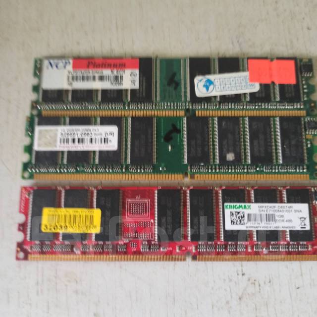 Память DIMM DDR 1Gb, 1 гб, б/у, в наличии. Цена: 440₽ в Хабаровске