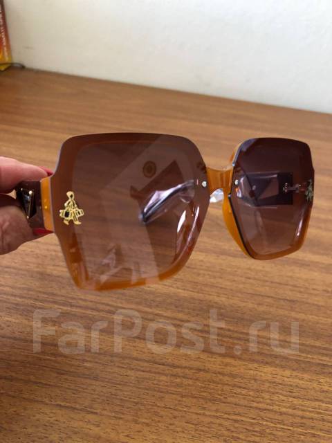 Красивые очки солнцезащитные Prada UV 400 рыжие, новый, в наличии. Цена ...