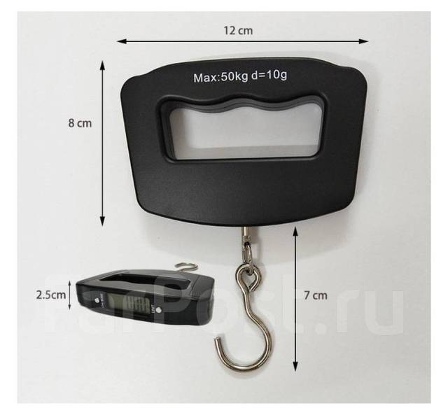 Безмен электронный весы ручные WH-A09 до 50кг, новый, в наличии. Цена: 450₽во Владивостоке