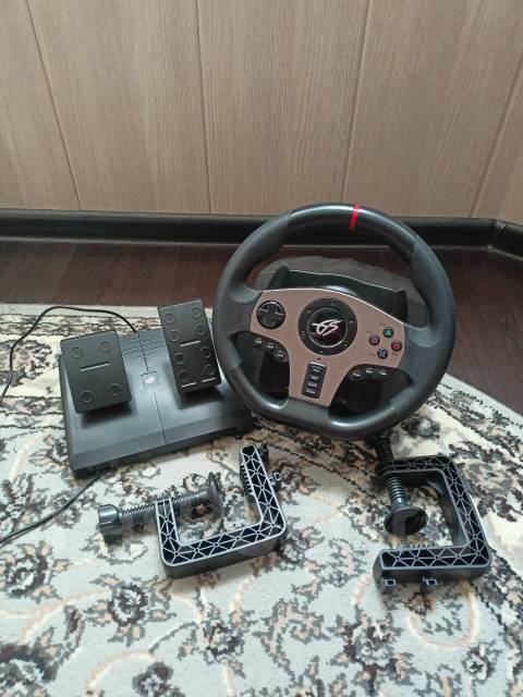 Игровой руль 900 градусов, новый, в наличии. Цена: 4 500₽ в Артеме