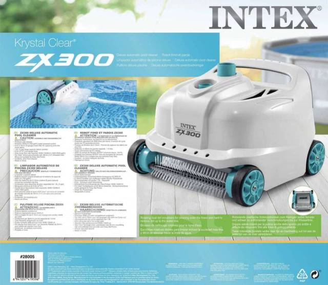 28005 Автоматический робот пылесос Intex ZX300 пергидроль, новый, в ...