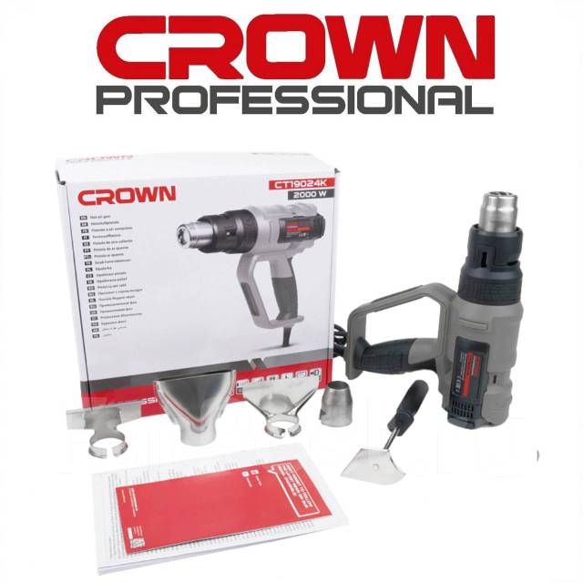 Фен технический Crown CT19024K, новый, в наличии. Цена: 6 210₽ во ...