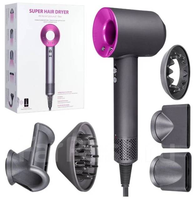 Фен Dyson профессиональный с магнитными насадками для укладки волос ...