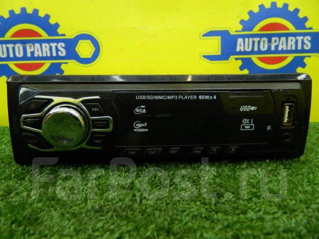 Магнитола USB/SD/MMC/MP3 Player 60Wx4, китай, 1 DIN — 178x50 мм, б/у, в ...