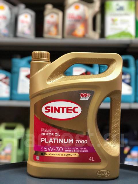 Sintec Platinum 7000 5W-30 A5/B5 SL/CF 4л, синтетическое, 4,00 л. CF ...