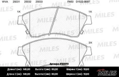 ������� ��������� �������� �������� Chevrolet AVEO (T300) 11-, Cruze (J300,305,308) 09- Miles E100013 E100013 ����