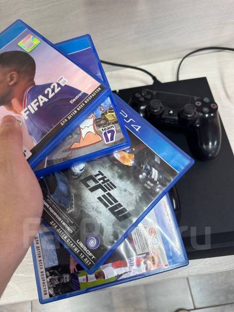 Sony PlayStation 4 500Gb! Комплект! 2 Геймпада! Полностью рабочая, б/у ...