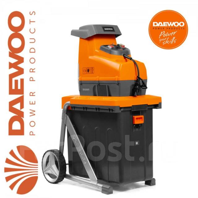 Измельчитель садовый электрический Daewoo DSR 3000E (3кВт. ), новый, в ...