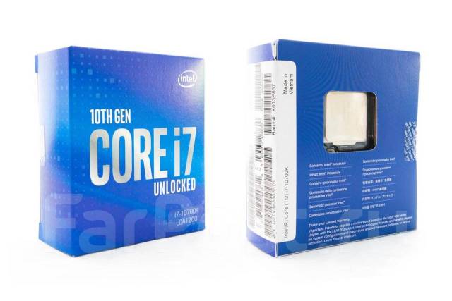 Intel Core i7-10700K BOX, б/у, в наличии. Цена: 26 000₽ во Владивостоке