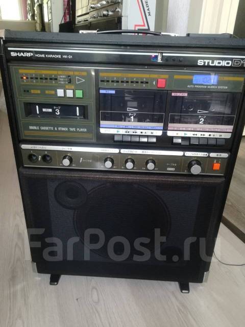 Магнитофон-караоке колонка Sharp, б/у, в наличии. Цена: 5 000₽ во ...