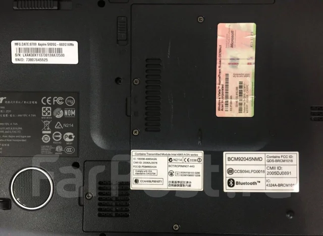 Acer. WiFi: 1, Bluetooth: 1 ����