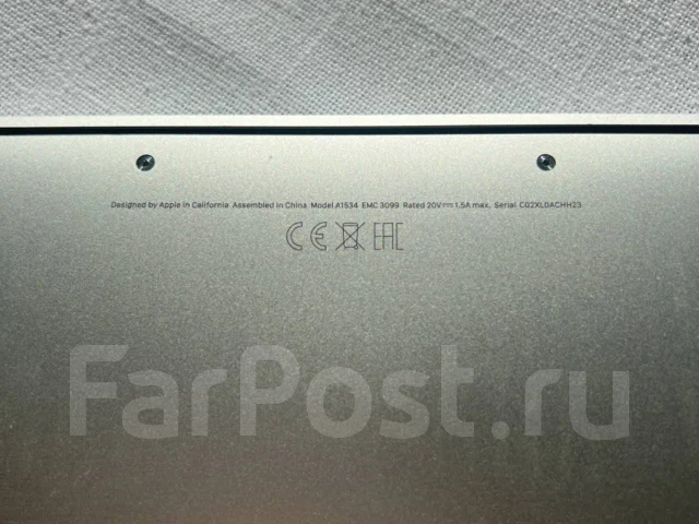 Apple MacBook 12. 12", ��� 8 ��, ���� 256���, WiFi: 1, Bluetooth: 1, ����������� �� 17��. ����