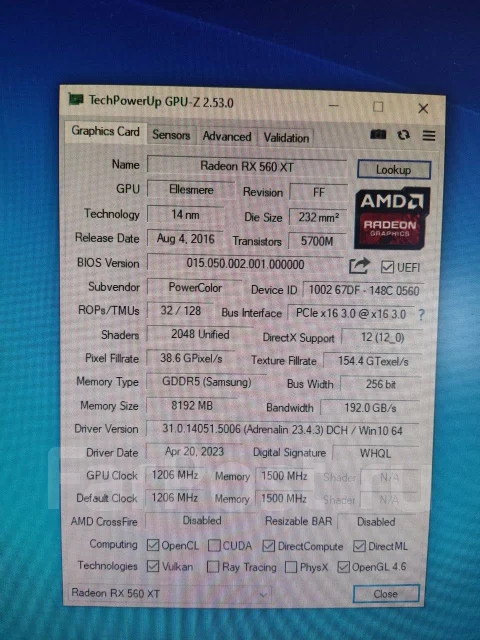 Radeon RX 560X ����