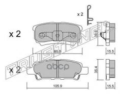 ������. ������. ������� Chrysler Sebring 2007-, Mitsubishi Lancer 2003-, Outlander 2003- R Trusting ���. 7530 �-� 7530 ����