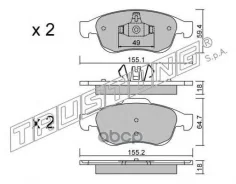 ������. ������. ������� Renault Megane III 2008-, Renault Scenic 2009- F Trusting ���. 8330 �-� 8330 ����