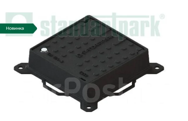 Люк канализационный чугунный квадратный класса С250 360Х360, под заказ ...