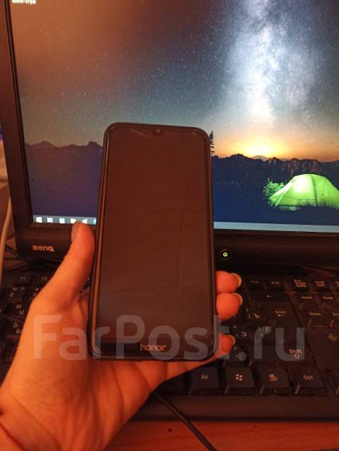 Хонор 8а, 64 гб, моноблок, бирюзовый, 4G LTE, NFC, б/у, в наличии. Цена ...