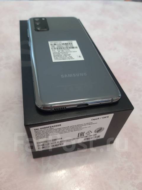 Galaxy s20, 128 гб, моноблок, серый, 4G LTE, Dual-SIM, NFC, б/у, в ...