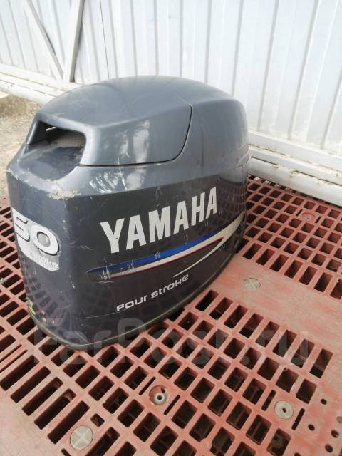 Колпак лодочного мотора yamaha 50 4t, б/у, в наличии. Цена: 8 000₽ во ...