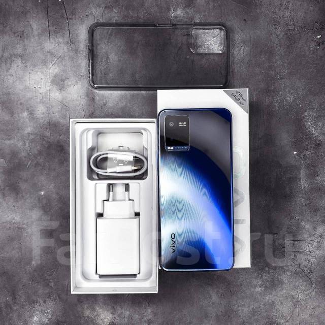 VIVO Y21 4ГБ+64ГБ Global! Metallic Blue! NFC! +BT наушники XM Store, 64 ...