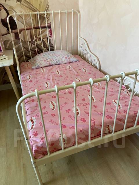 Детская кровать ИКЕА с матрасом, б/у, в наличии. Цена: 5 000₽ во ...