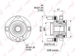 ������� ������ | ����� ����/��� | 4*100 Lynxauto WH1011 WH1011 ����