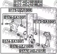 ������� Febest 0177HDJ101RRH Toyota-Lexus LAND Cruiser 100 FZJ10#, HDJ100, HZJ105, UZJ100 1998.01-2007.09 [GR Febest 0177HDJ101RRH 0177HDJ101RRH ����
