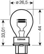 ����� P27/7W 12V 27/7W W2.5x16q Original LINE �������� ������������ �/� (���) 1 ��. Osram 3157 3157 ����