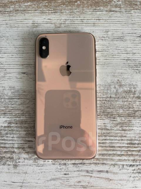 Телефон, Apple iPhone X, 64 гб, моноблок, розовый, 4G LTE, б/у, в ...