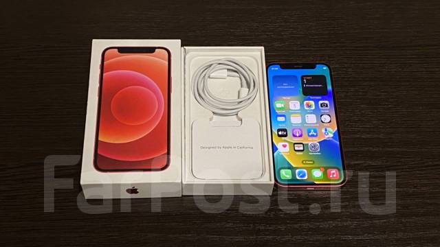 iPhone 12 Mini 256Gb Product Red Ростест, 5.42", моноблок, красный, б/у ...