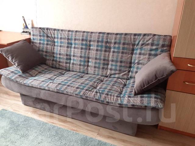 Продам диван-кровать, клик-кляк, ткань, серый, 1 850,0 см, 420,0 см, 1 ...