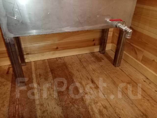 Бак в баню из нержавеющей стали, в наличии. Цена: 15 000₽ во Владивостоке