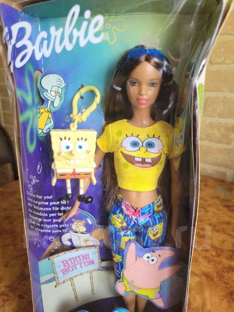 90 2002 Barbie Loves SpongeBob Squarepants Doll African 6 000