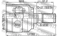 ���� Febest 1211YFLH Hyundai Sonata (YF) 2010-201449582-3S201 Febest 1211YFLH 1211YFLH ����