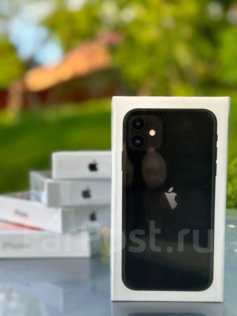iPhone 11 Black 128 gb. Новый, Оригинал. Три подарка, черный, в наличии ...