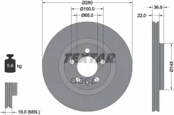 ���� ��������� �������� ������������������ � ��������� PRO+ AUDI/SEAT/Skoda/Volkswagen/VOL�Kswagen (FAW)/ Volksw Textar 92082305 Textar ���. 92082305...