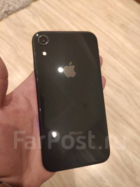 iPhone XR 64Gb, 64 гб, 5", моноблок, черный, 4G LTE, Dual-SIM, NFC, б/у ...