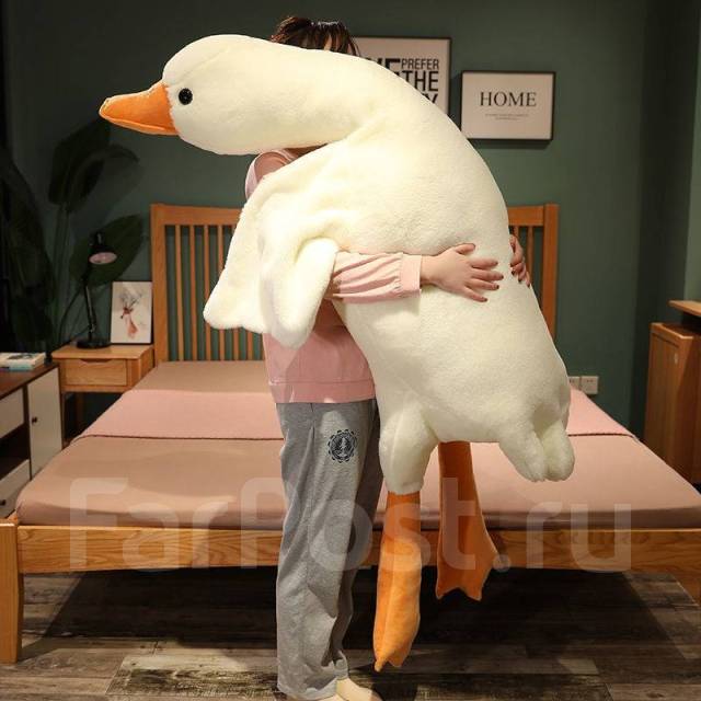 Большая Мягкая Игрушка Гусь goose Маг Обнимусь Обнимашка 190 см, новый ...
