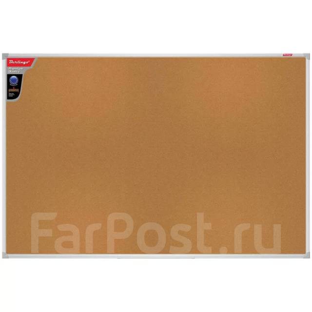 Доска пробковая 60*90 Premium, алюминиевая рамка, в наличии. Цена: 4 ...
