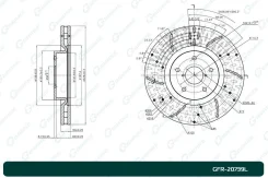 ���� ��������� ��������������� ������������� ����� G-Brake GFR20739L GFR20739L ����