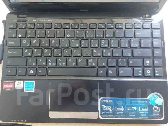 Asus Eee PC 1215B. 12.1", 1,6����, ��� 2048 ��, ���� 250���, WiFi: 1, Bluetooth: 1, ����������� �� 1��. ����
