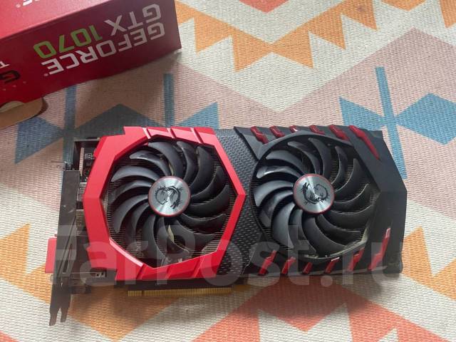 Gtx 1070 8gb msi, б/у, в наличии. Цена: 10 499₽ в Уссурийске