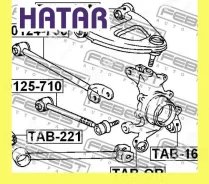 ����������� �������� ������ �������� ��� ������� Febest Tabupm C9388, SL1278, GRM14848, BH21124, 106255, 106986, 0101UPM, CAB03011, T25GX900, 0120777...